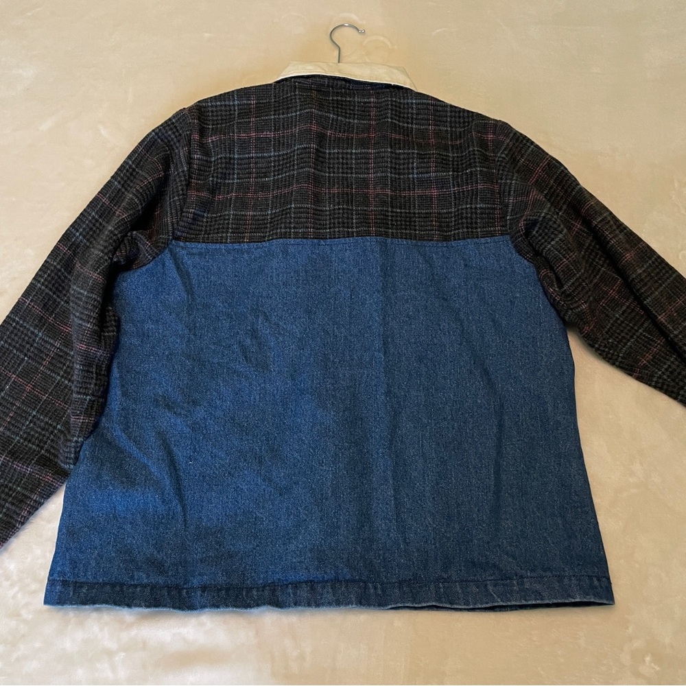 Anthropologie Carleen Denim Trucker Jacket XL - Picture 4 of 9